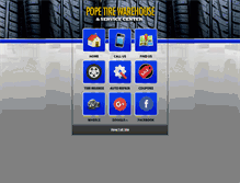 Tablet Screenshot of popetire.com